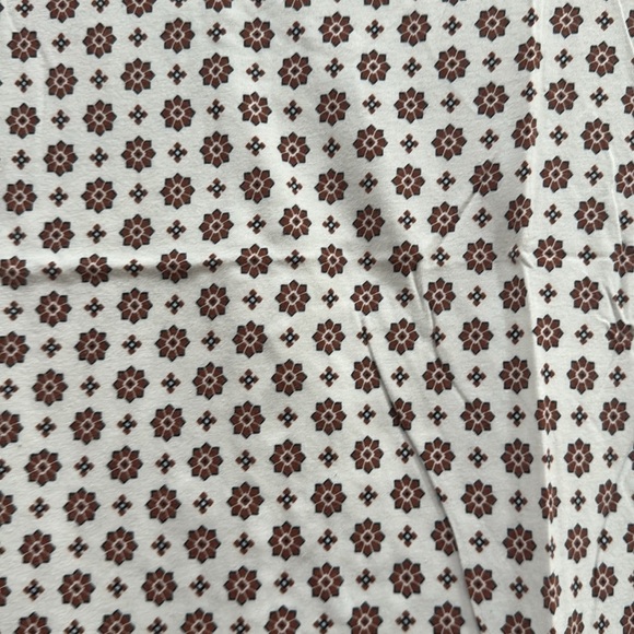MEN’s Express Patterned White and Brown Shirt size SMALL (36-38) - Picture 2 of 4
